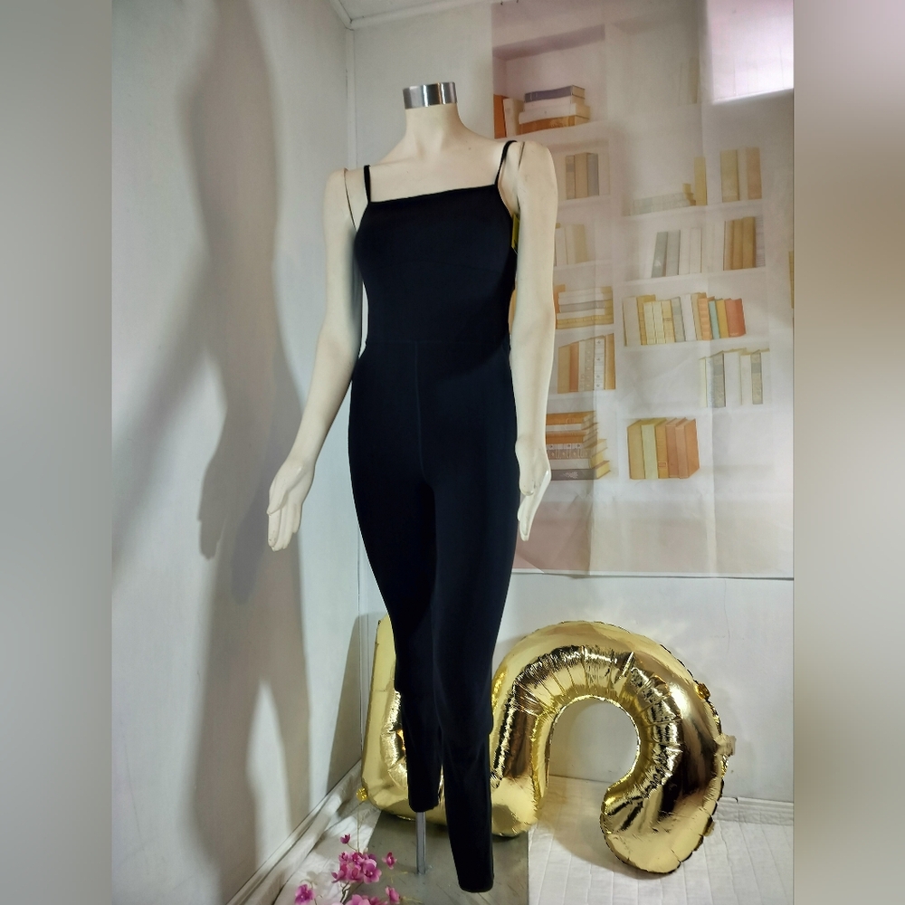 All in Motion Sleek Black Jumpsuit